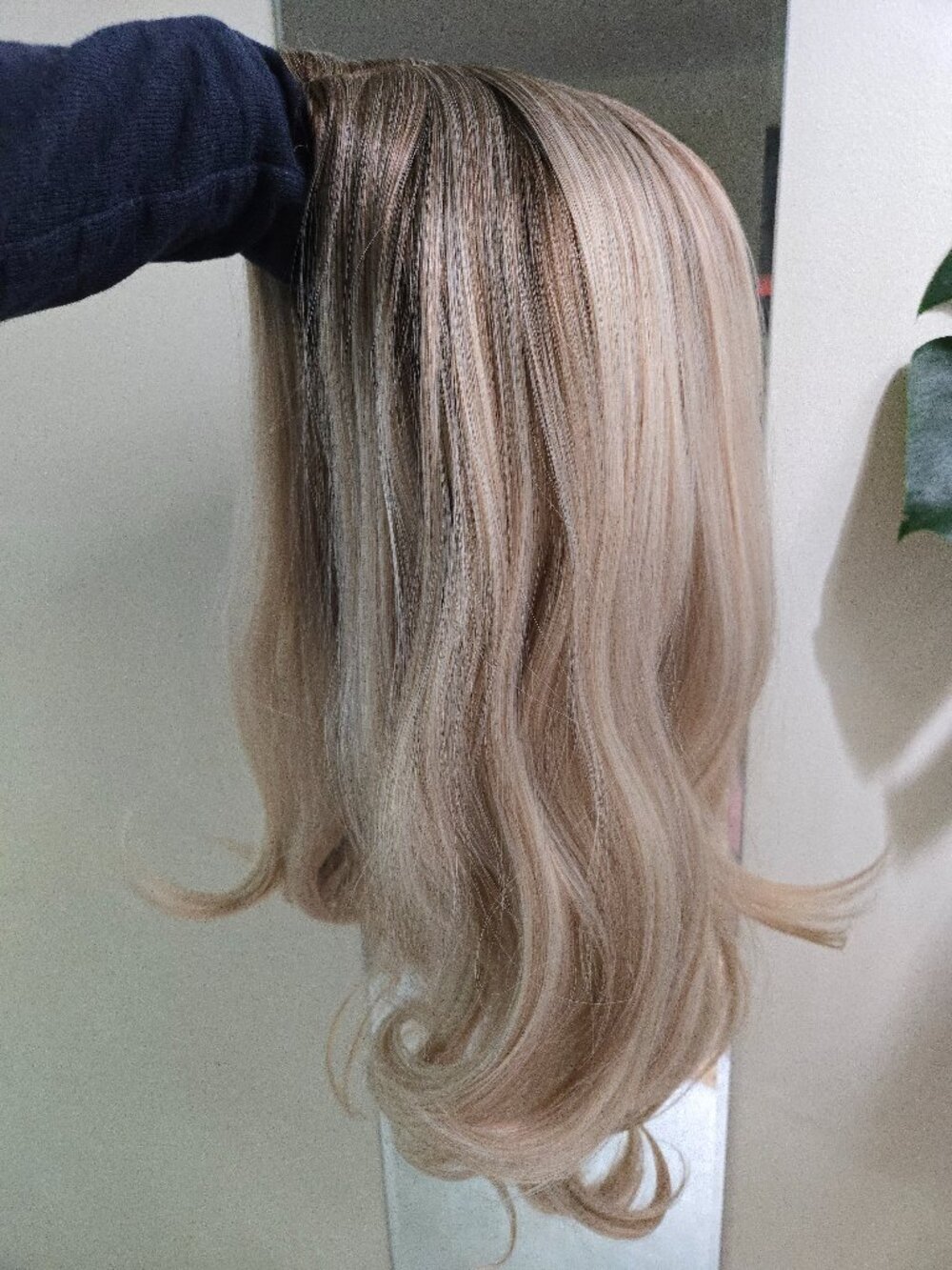 Wigs - blonde ombre root, and silver/platinum